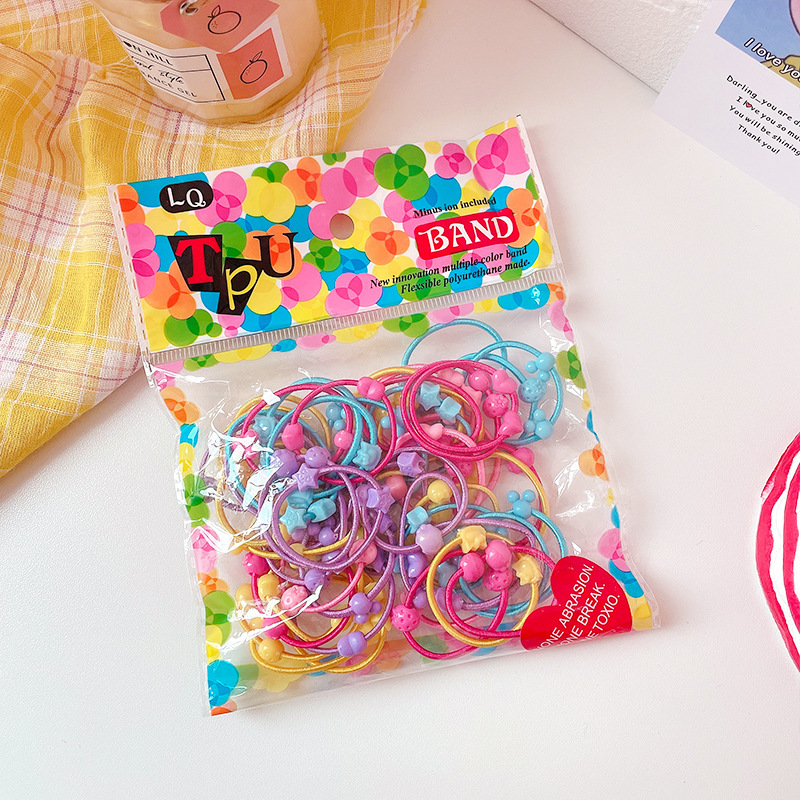 Set 100 Dây Buộc Tóc Trơn(giao ngẫu nhiên)
