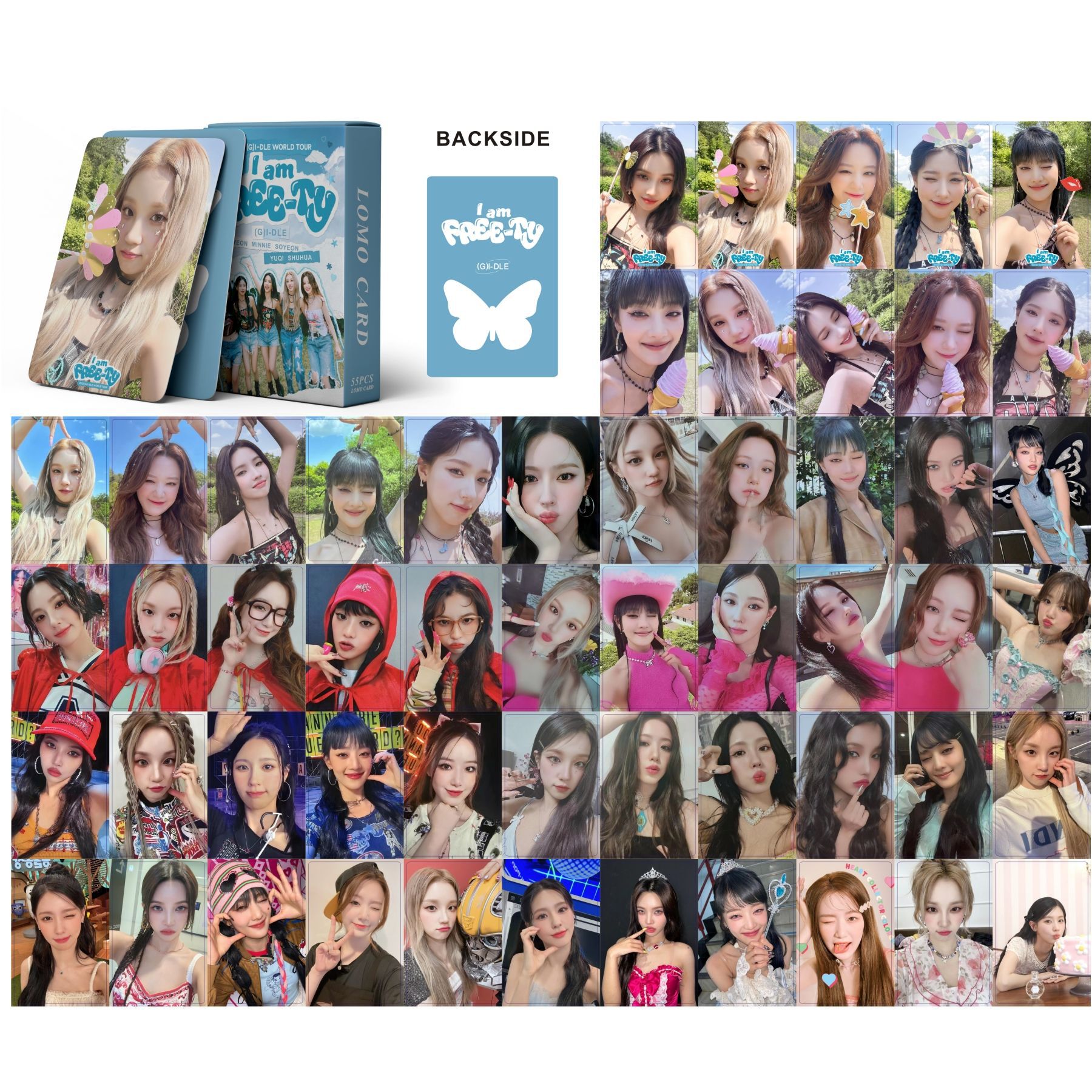 Set 55 lomo card -idle world tour 2023