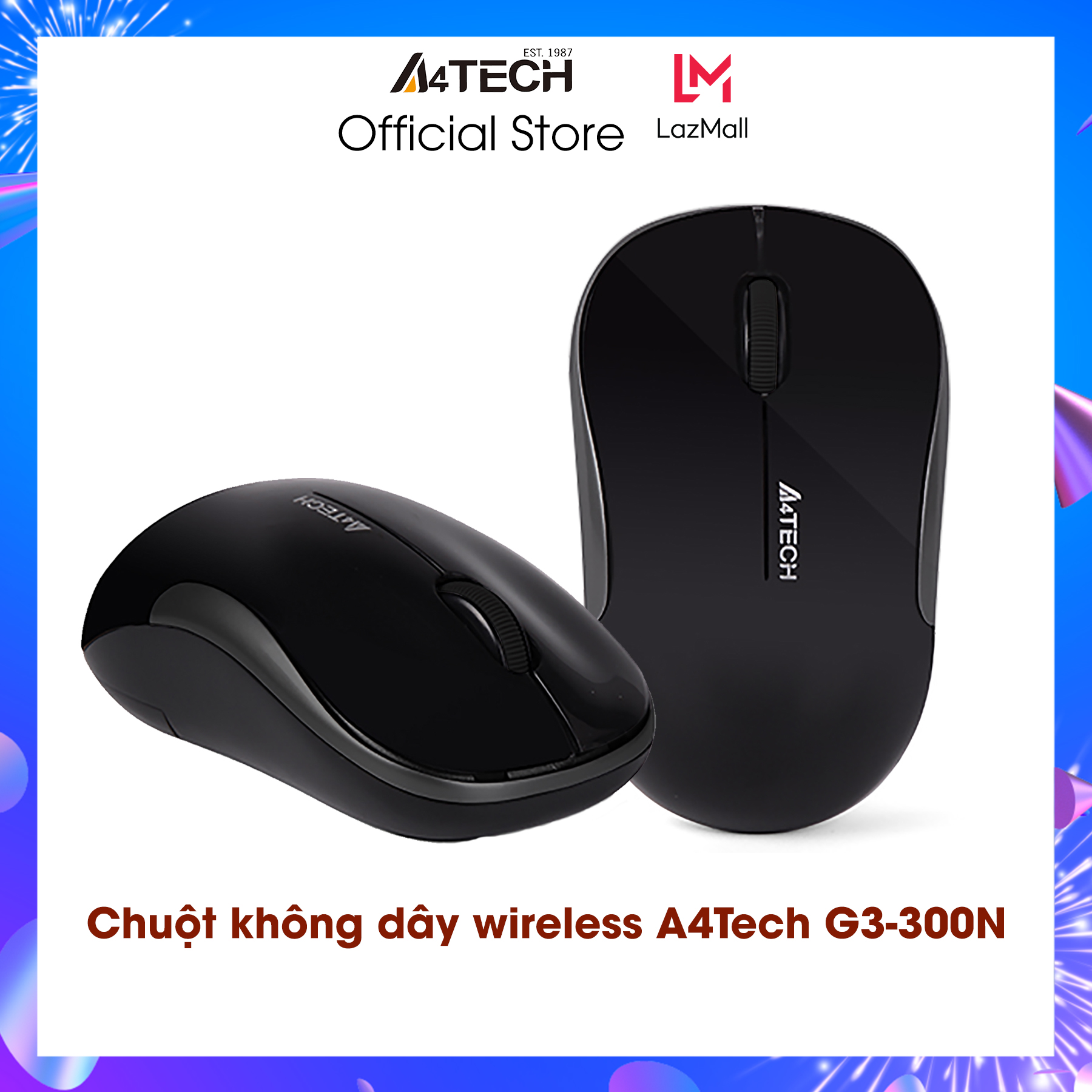 Chuột vi tính Wireless A4tech Small Box A4TECH G3-300N - Hàng chính hãng