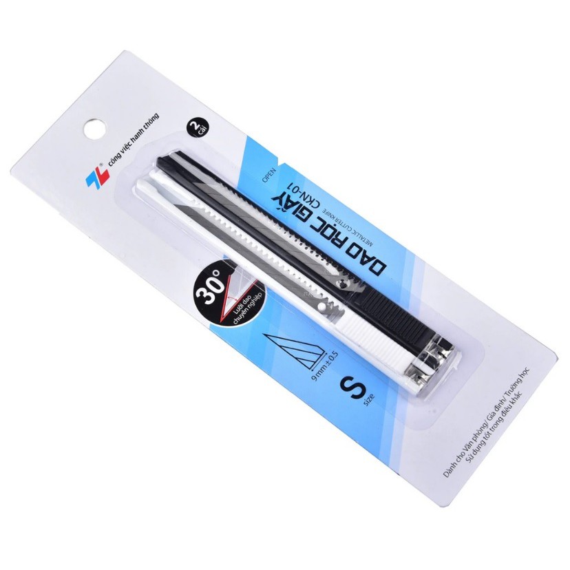 Dao Rọc Giấy Thiên Long CKN-01 Đa Năng (Vỉ 2 Cái)