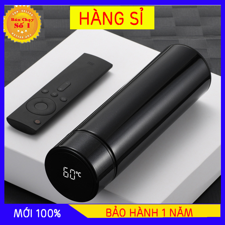 Ly giữ nhiệt, bình giữ nhiệt Inox cao cấp hiển thị nhiệt độ, bình giữ nhiệt hiển thị nhiệt độ giữ nhiệt đến 24 tiếng, bảo hành 1 năm