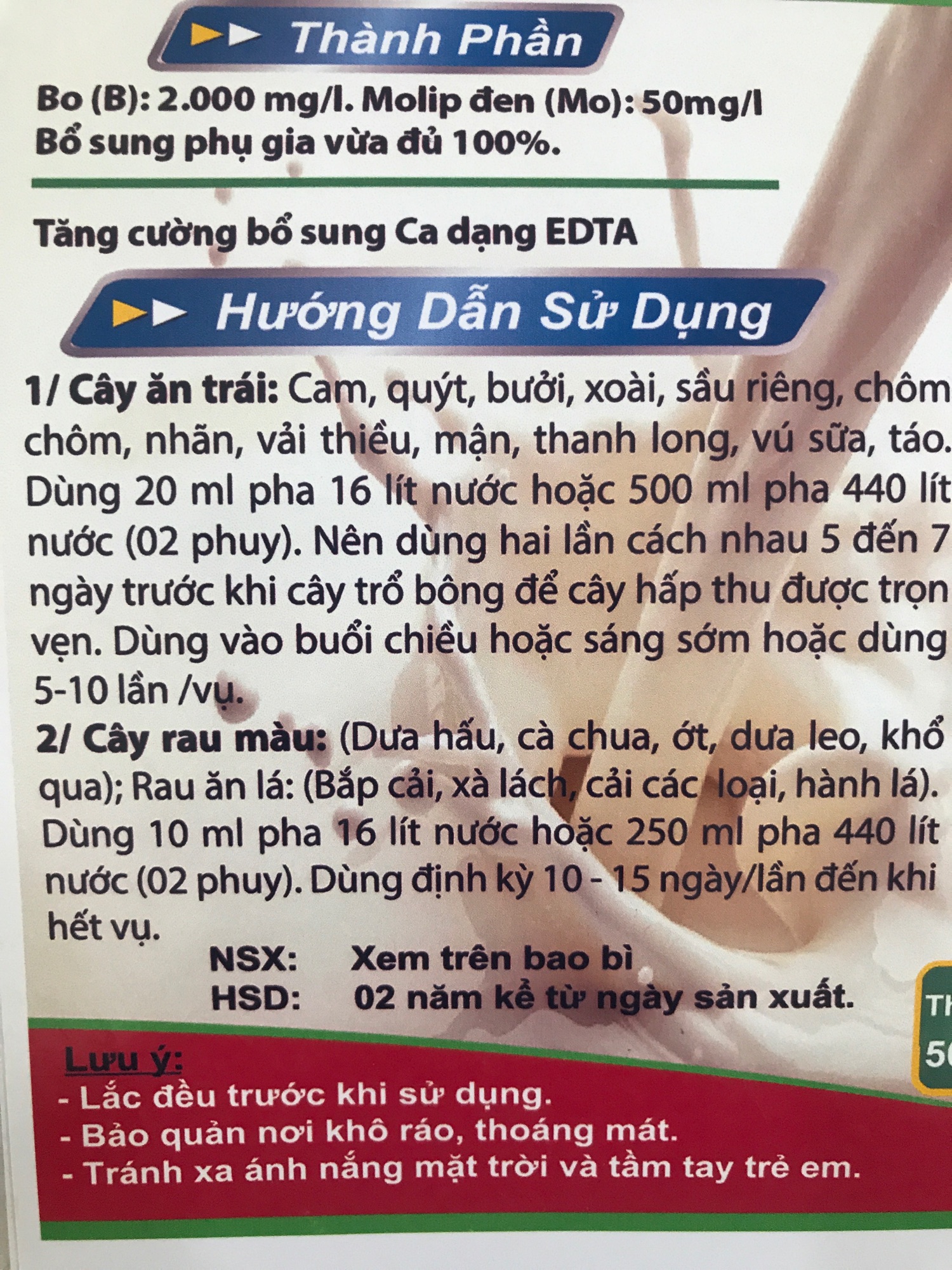 [HCM]Phân bón Canxi Bo