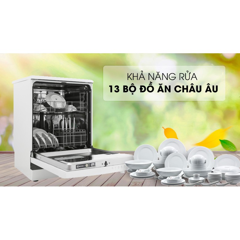 [TRẢ GÓP 0%] [Voucher Upto 1 TRIỆU]Máy rửa bát Electrolux ESF5206LOW 13 bộ (Giá áp dụng giao tại HN, HCM& các tỉnh liên hệ shop)