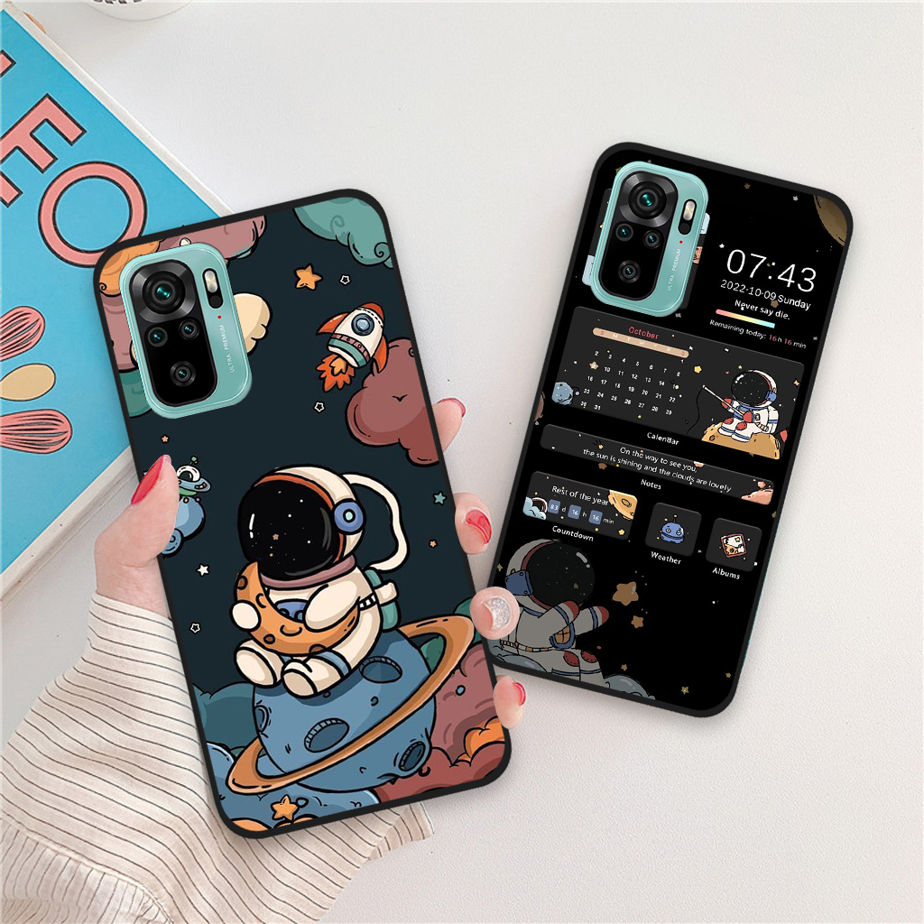Ốp lưng Xiaomi Redmi Note 10 / Redmi Note 10S / Redmi Note 10 5G / Redmi Note 10 Pro hình vũ trụ, phi hành gia astronaut độc đáo