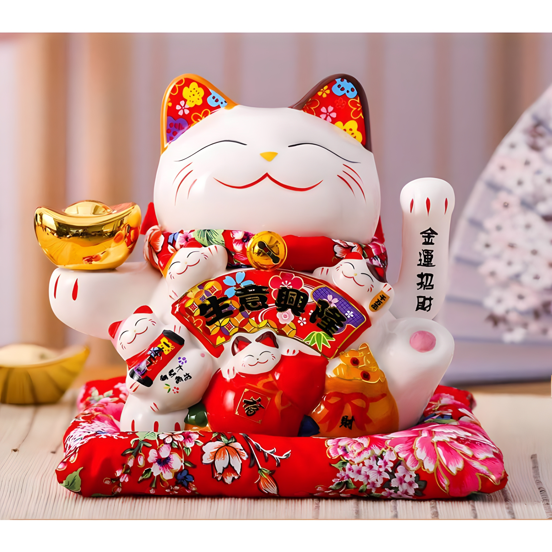 Mèo Thần Tài vẫy tay - cao 16cm