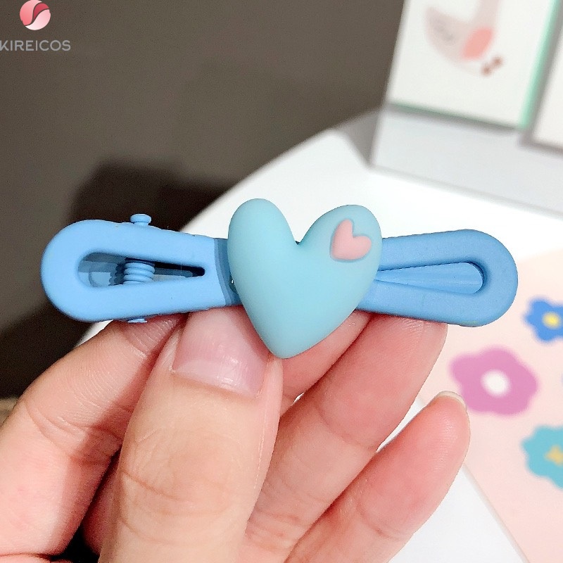 Kẹp tóc kẹp mái mỏ vịt hình trái tim xinh xắn - kireicos