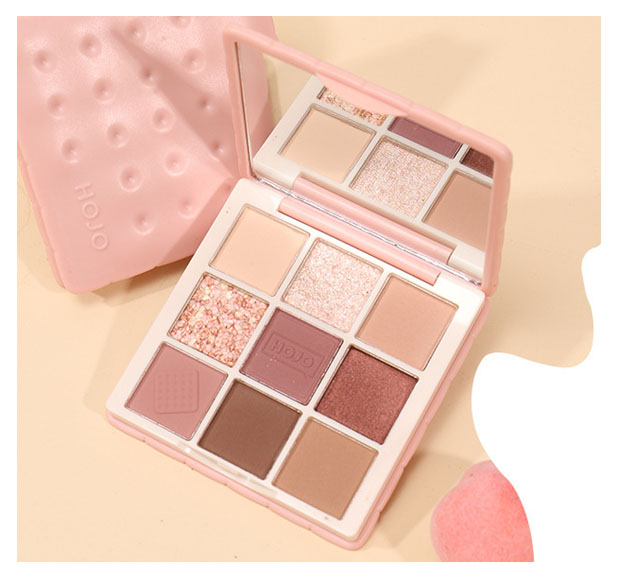 Bảng 9 màu mắt tone nude HOJO 8136