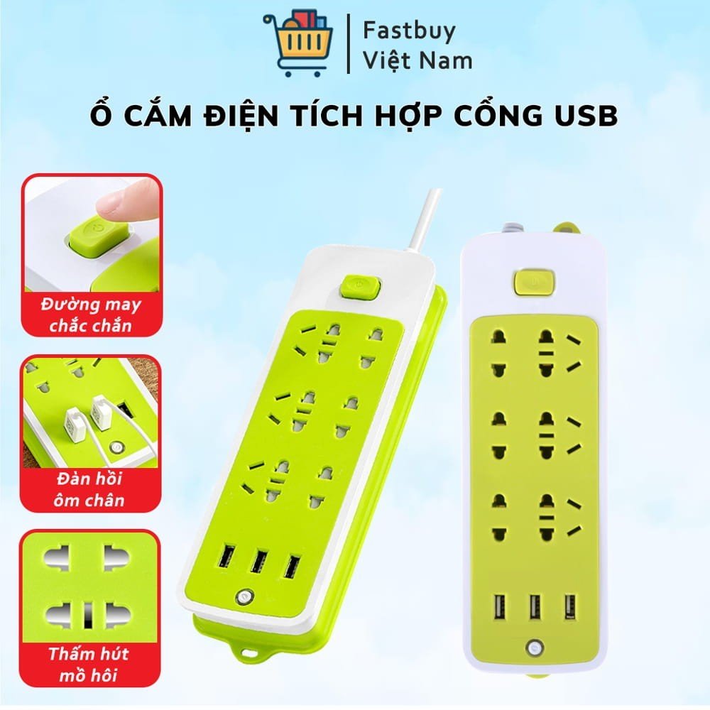 Ổ Điện Có Cổng USB Đa Năng - Công Nghệ Tích Hợp Chip Tự Điều Chỉnh Và Bảo Vệ Mạch Hiện Đại.
