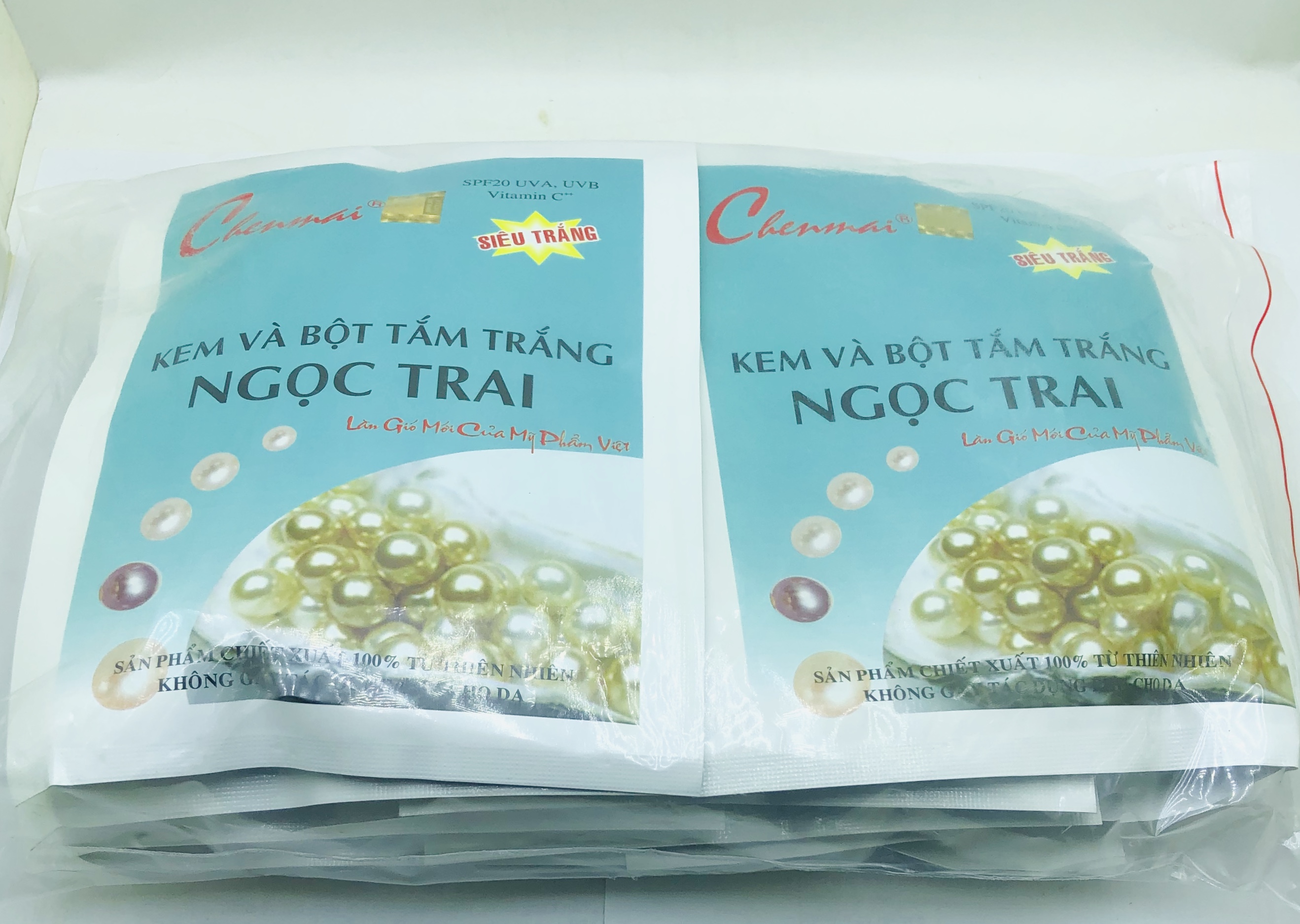 Combo 10 gói Tắm Trắng Chenmai Ngọc Trai Siêu Trắng 150g