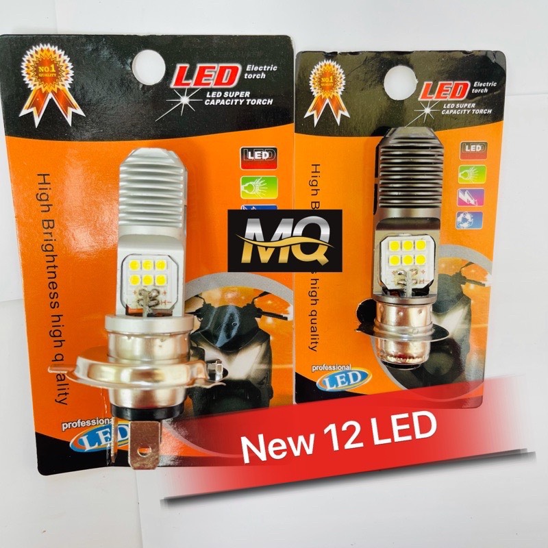 Đèn Pha Led Bi Cầu Mini 2 Mầu Vàng Trắng