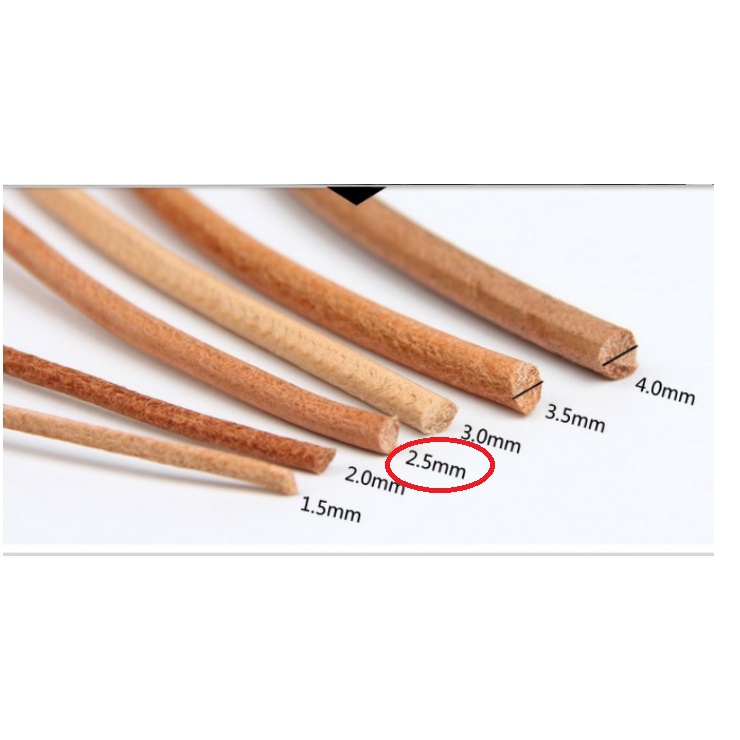 Dây da tròn - phụ kiện làm đồ da handmade