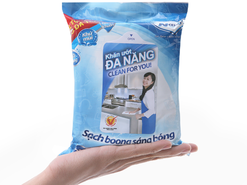 Khăn ướt đa năng 30 tờ Nano(lau bếp ,bàn thờ) siêu sạch