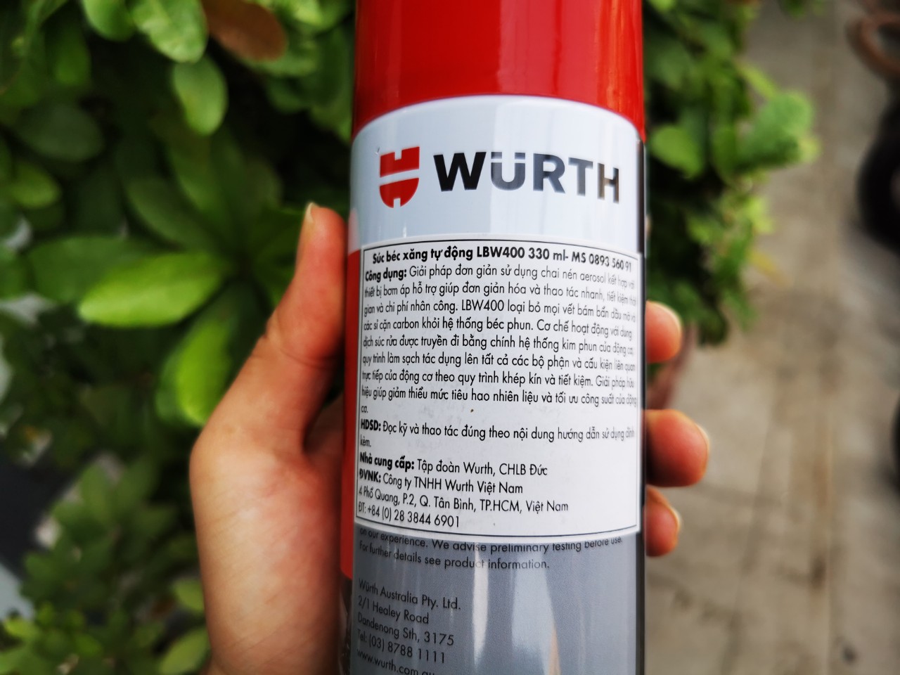 [HCM]Dung Dịch Vệ Sinh Kim Phun Wurth LBW 400 330ml