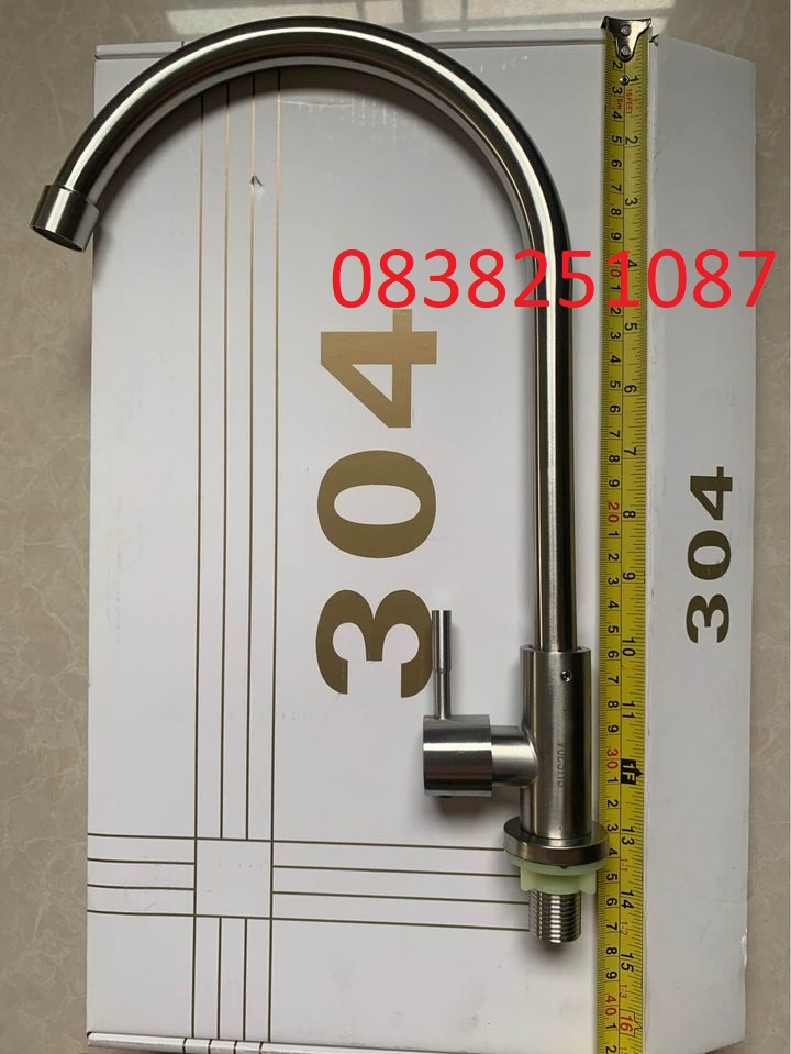 Vòi rửa chén lạnh inox sus 304