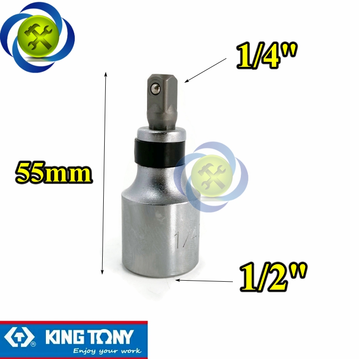 [HCM]Đầu chuyển 1/2 sang 1/4 Kingtony 414808S-25 loại ngắn