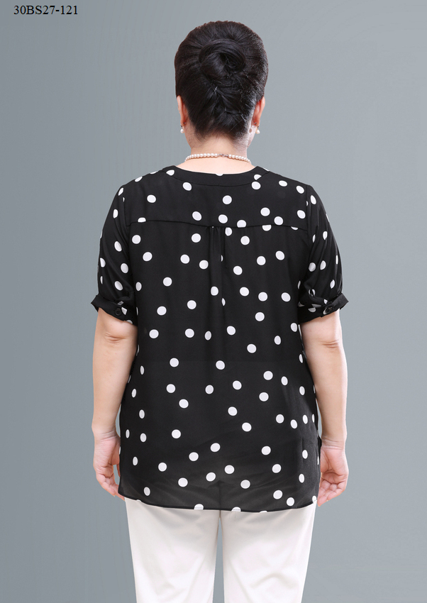 ÁO KIỂU CHẤM BI BIG SIZE TRUNG NIÊN