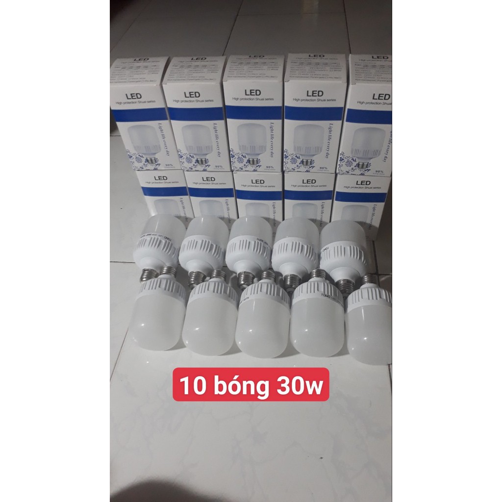 combo 10 bóng đèn led 30w