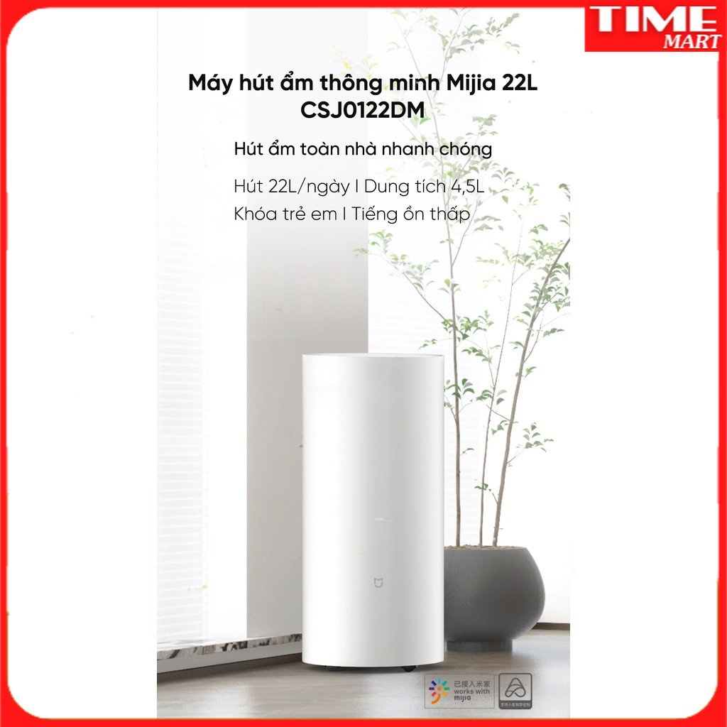 Máy hút ẩm và lọc không khí thông minh Xiaomi App Mijia 22L. Máy hút ẩm phù hợp với mọi khí hậu