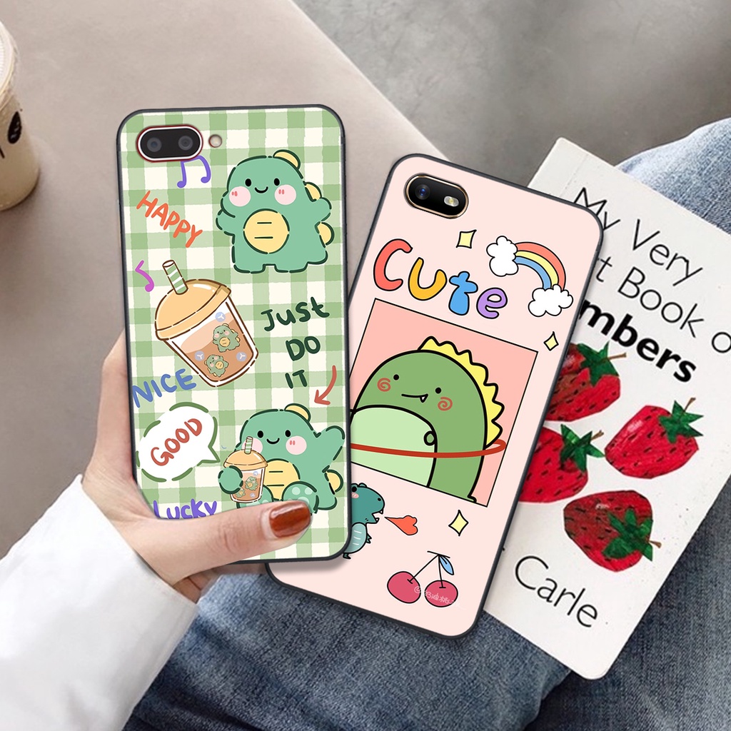Ốp lưng Oppo A3S - A1K in hình khủng long cute