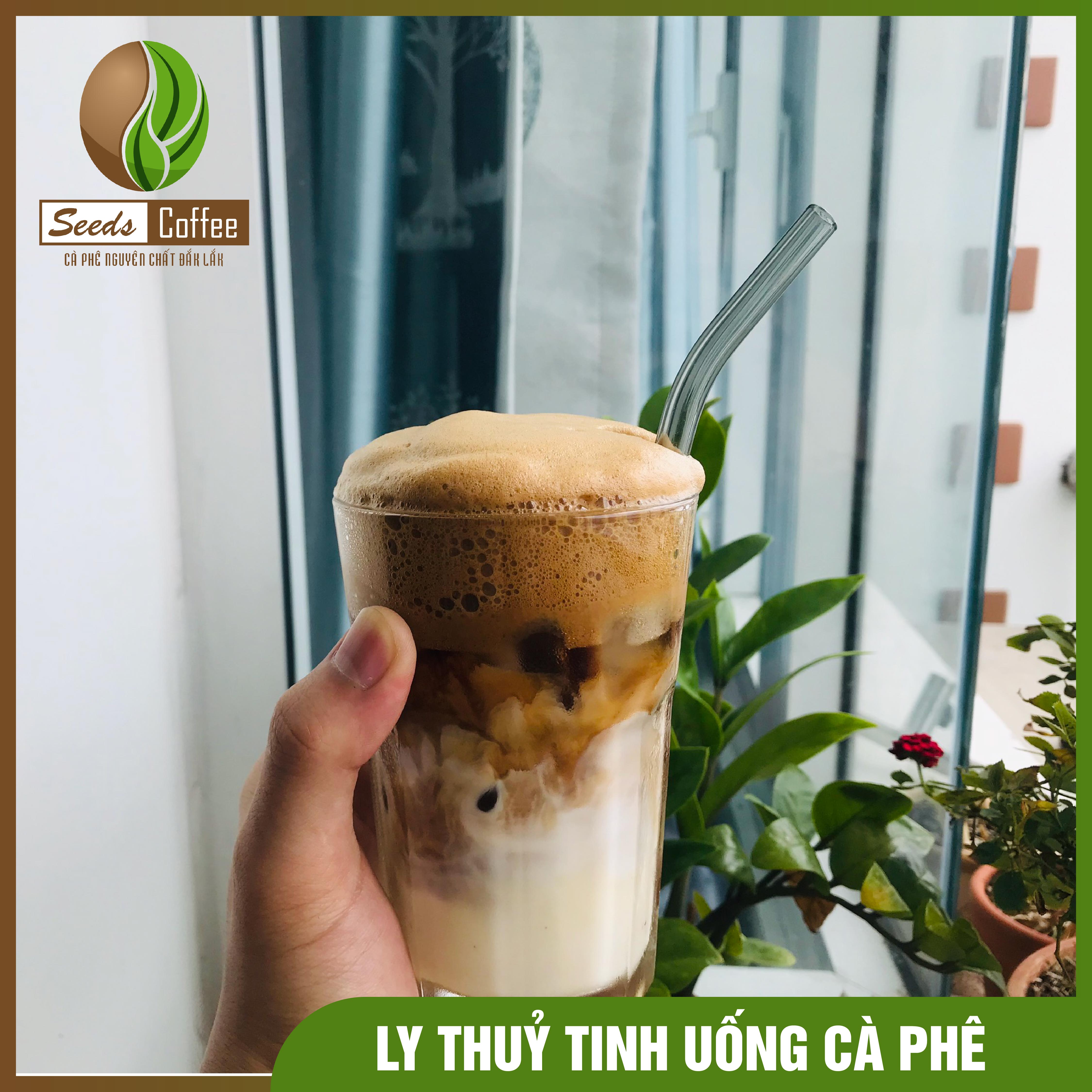 Ly cốc thuỷ tinh uống cà phê 330ml