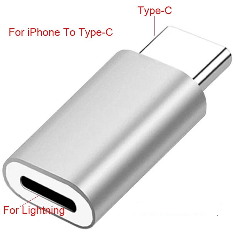 Đầu Chuyển Đổi Từ Lightning Sang Type C Cho Iphone / Ipad - không hỗ trợ mic và tai nghe