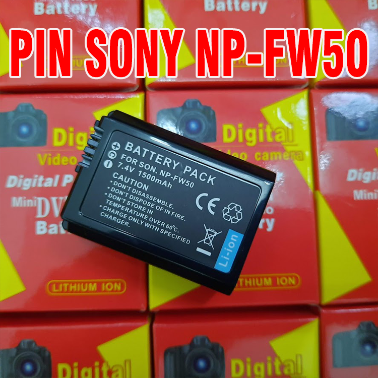 Pin NP-FW50 cho máy ảnh Sony A6000, A6300, A6500, A7, A7 II, A7R, A7S