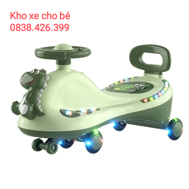Could you please 1-10T thick large children light dinosaur foot stool car with music