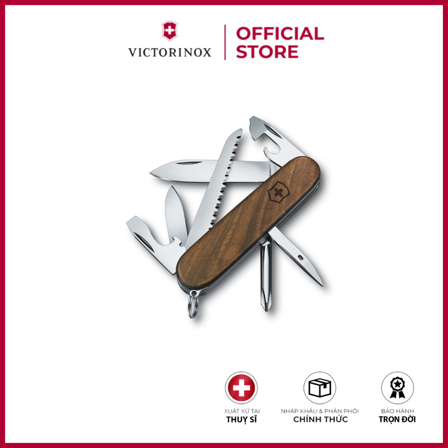 BÁO GIÁ Dao Làm Bếp Victorinox | Shopee Lazada Sendo Tiki mới nhất 38 Dao đa năng Victorinox Hiker Wood (91mm)1.4611.63 - Hãng phân phối độc quyền