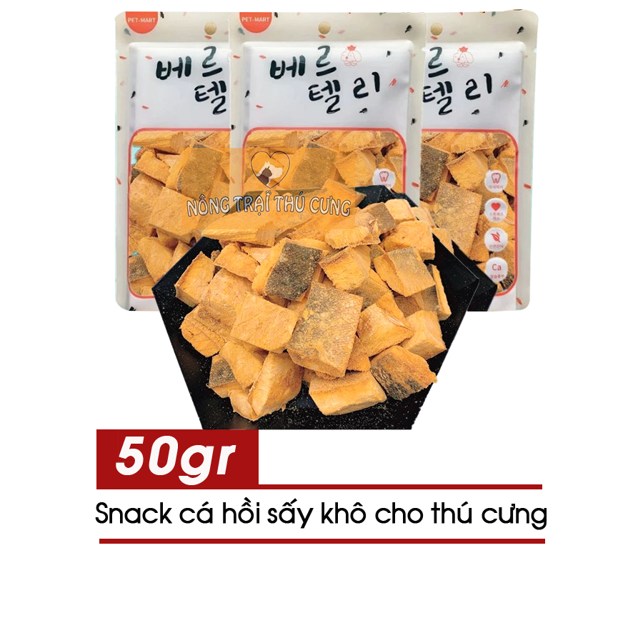 Thức Ăn Mèo Cá Hồi Sấy Khô (Nội Địa Trung) - [Nông Trại Thú Cưng]