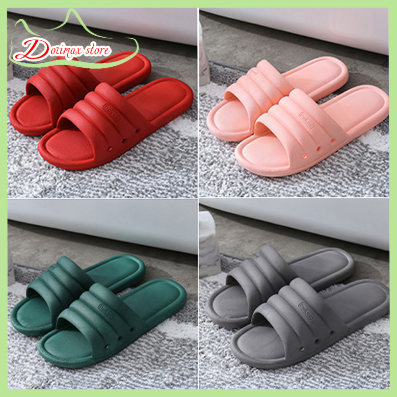 Dép nam nữ đi trong nhà KS01, chất liệu nhựa mềm cao cấp, đúc nguyên khối, đế mềm thoải mái chống trơn trượt phù hợp đi trong nhà, nhà tắm và ngoài trời - DOZIMAX STORE giá rẻ