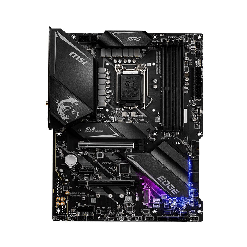 [Trả góp 0%]Mainboard MSI MPG Z490 GAMING EDGE WIFI (Intel Z490 Socket 1200 ATX 4 khe RAM DDR4)