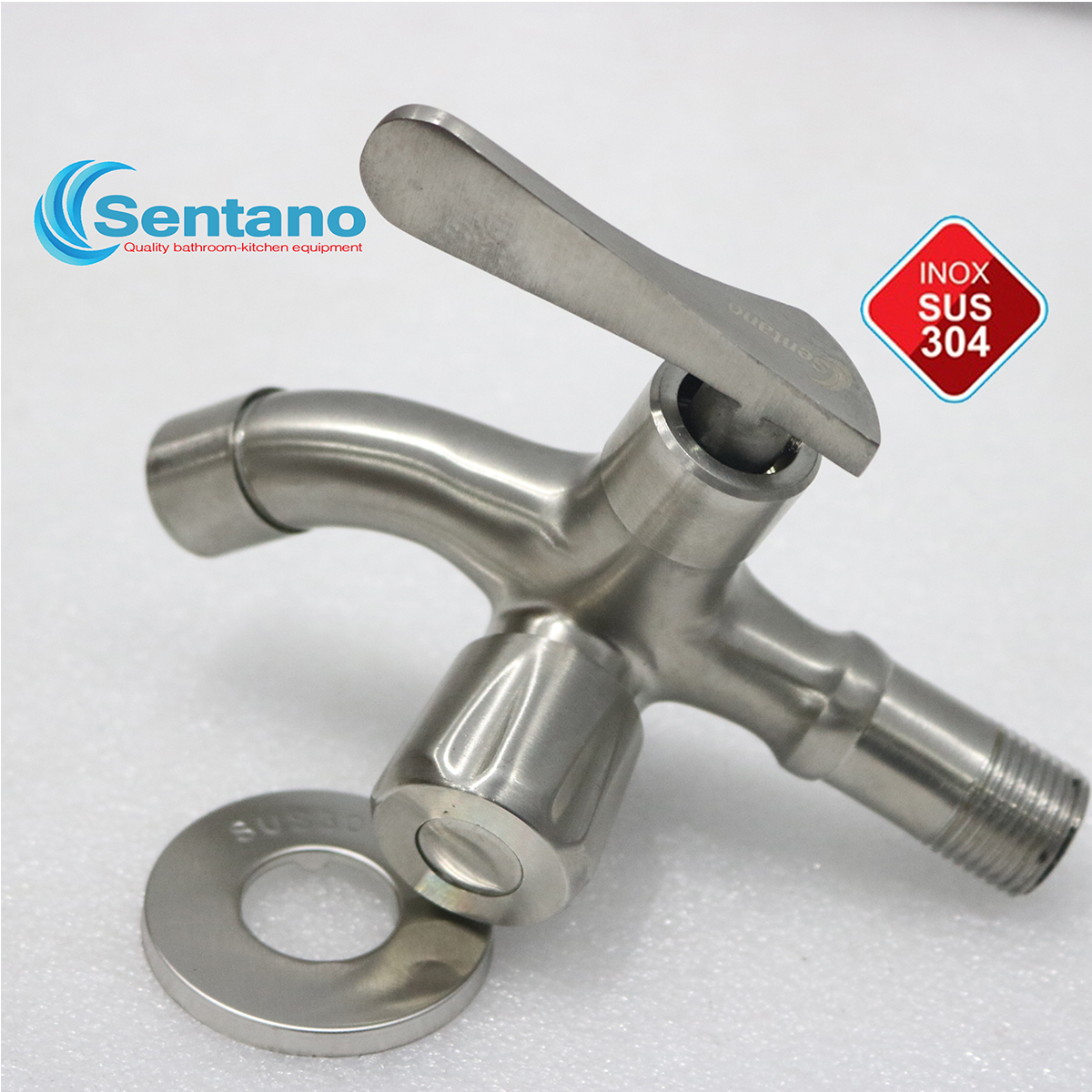 [SALE RẺ]Củ sen tắm lạnh inox 304 nguyên khối SENTANO STN-701