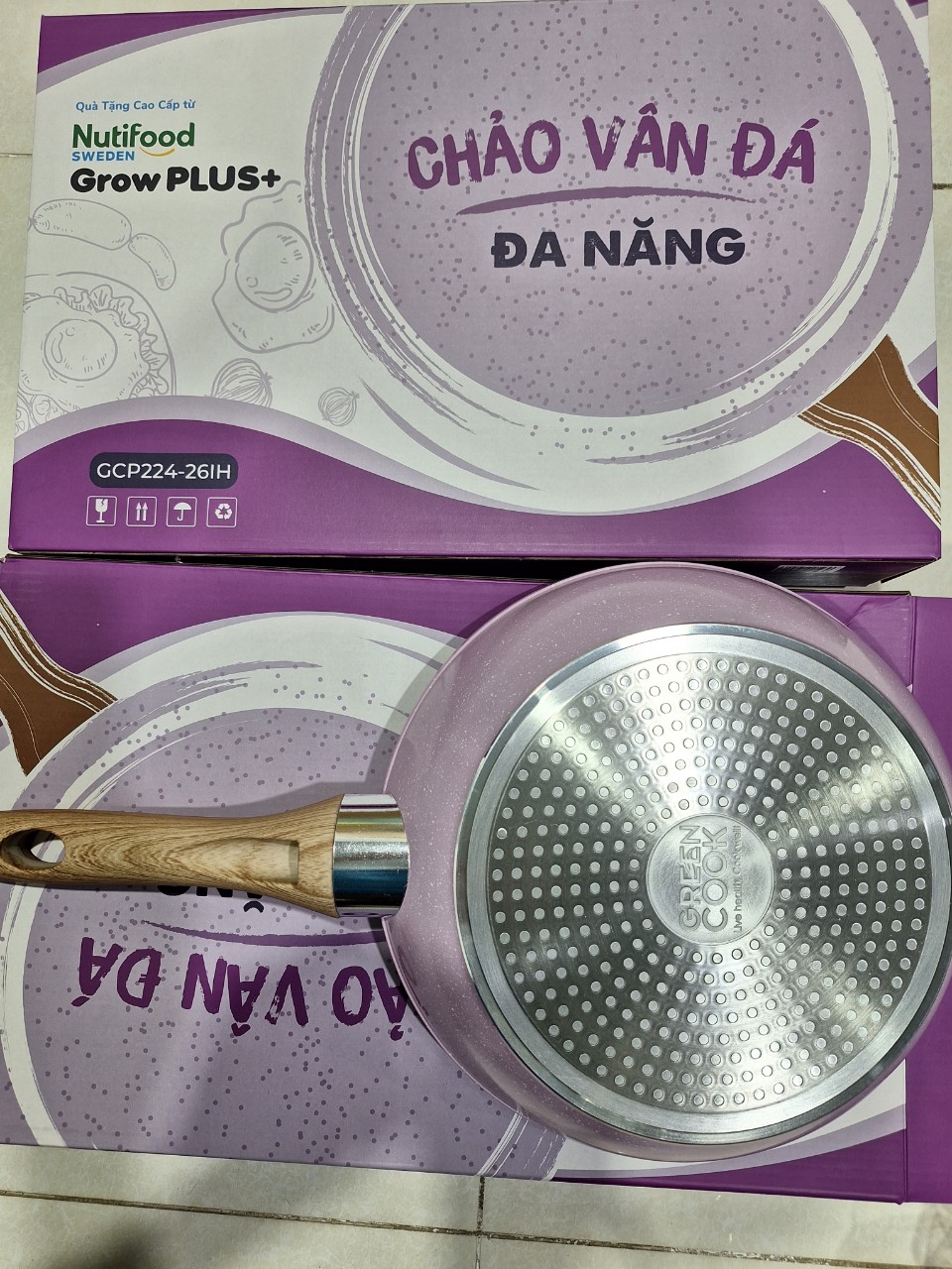 Chảo Sâu Vân Đá Đa Năng 26cm hkm