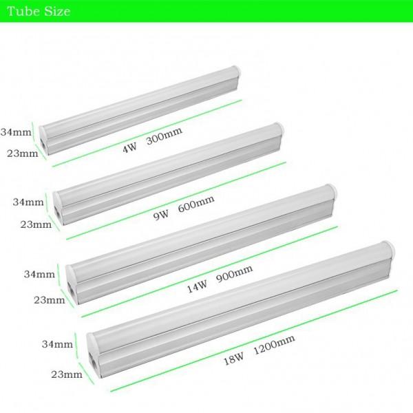 02 Bóng đèn tuýp led T5 hắt trần 0.3m liền máng