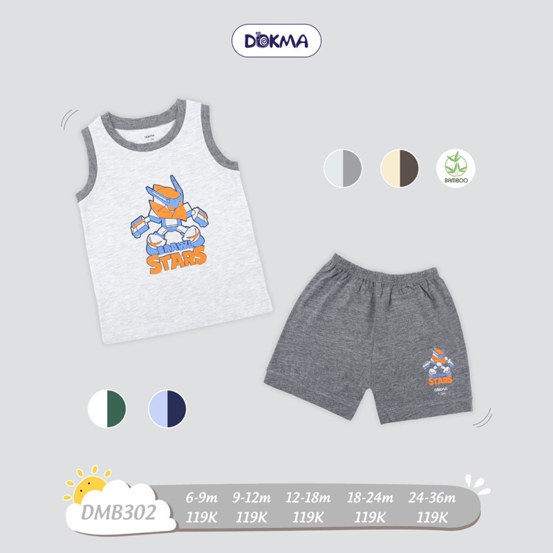 Bộ ba lỗ Bé Trai Dokma DMB302 (Sz 9-36M)