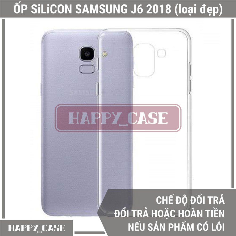 Ốp Lưng Điện Thoại Samsung J6 2018 (Loại Đẹp) Thin Transparent Silicon