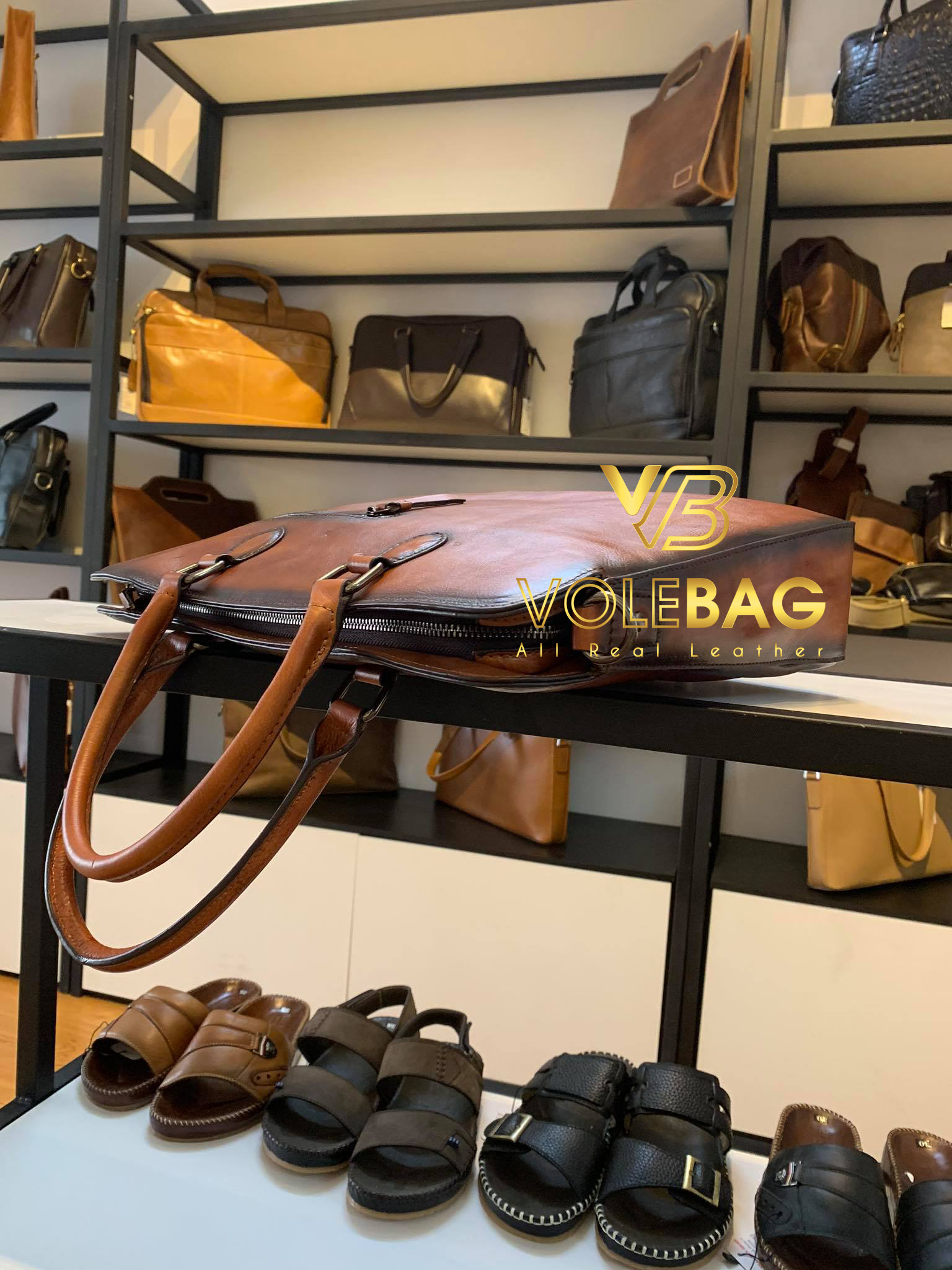 CẶP SÁCH DA BÒ VOLEBAG - C10T