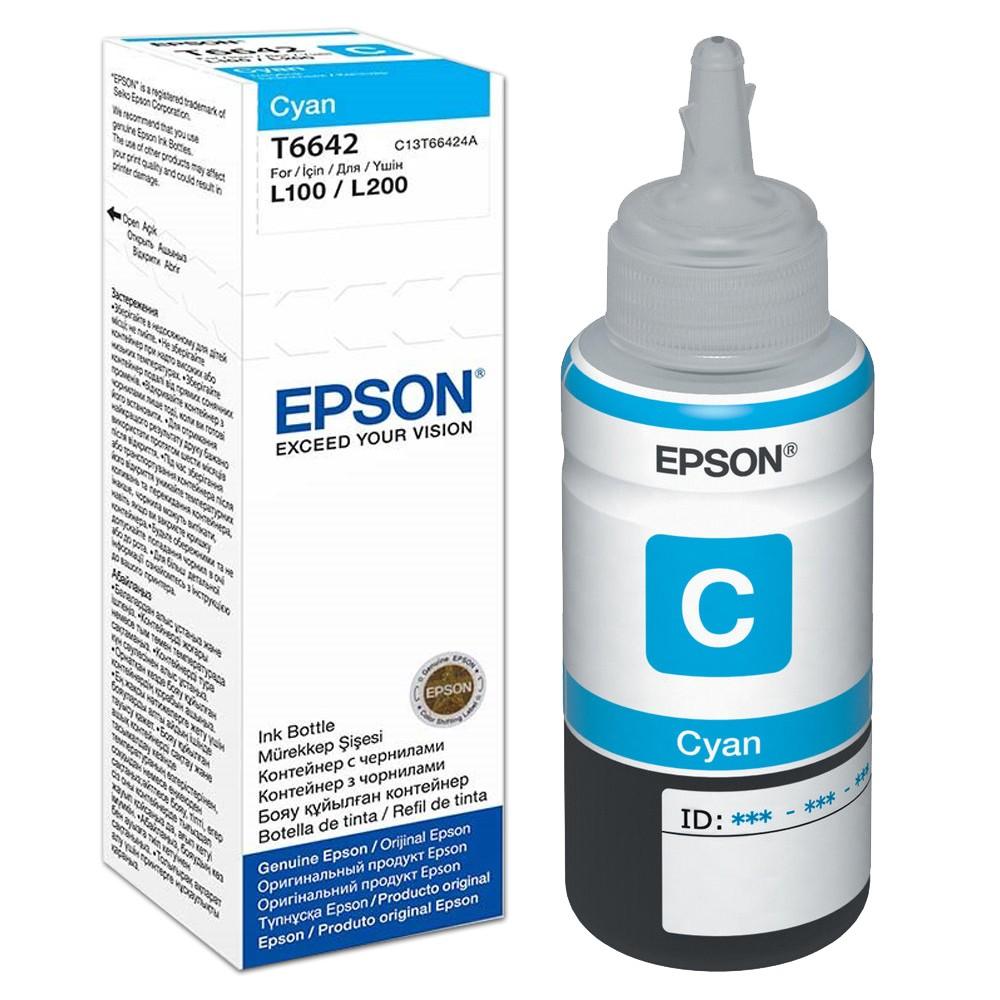 Mực in Epson T6642 Cyan Ink Tank (T664200)