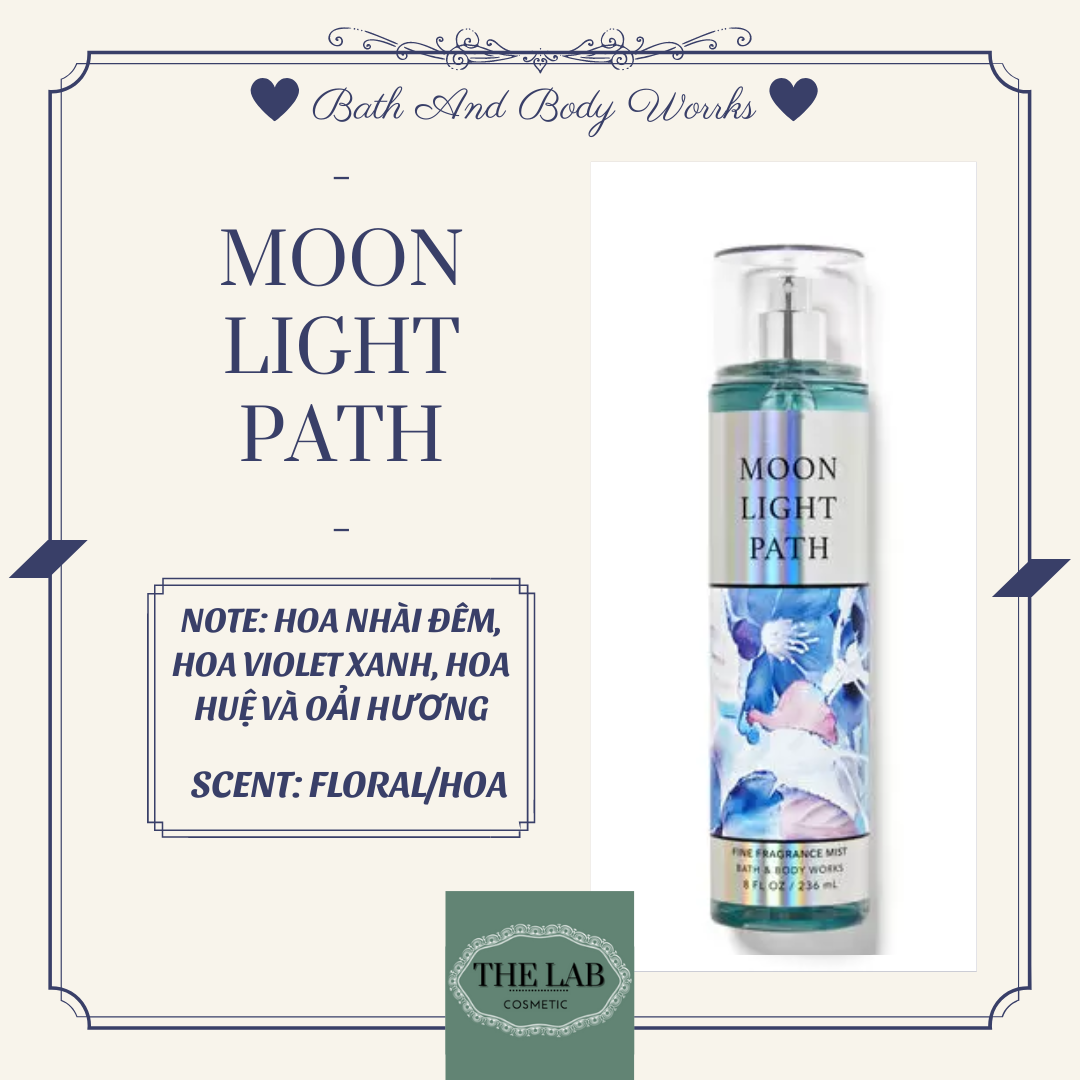 [SIZE] XỊT THƠM MOONLIGHT PATH BATH AND BODY WORKS BODY MIST