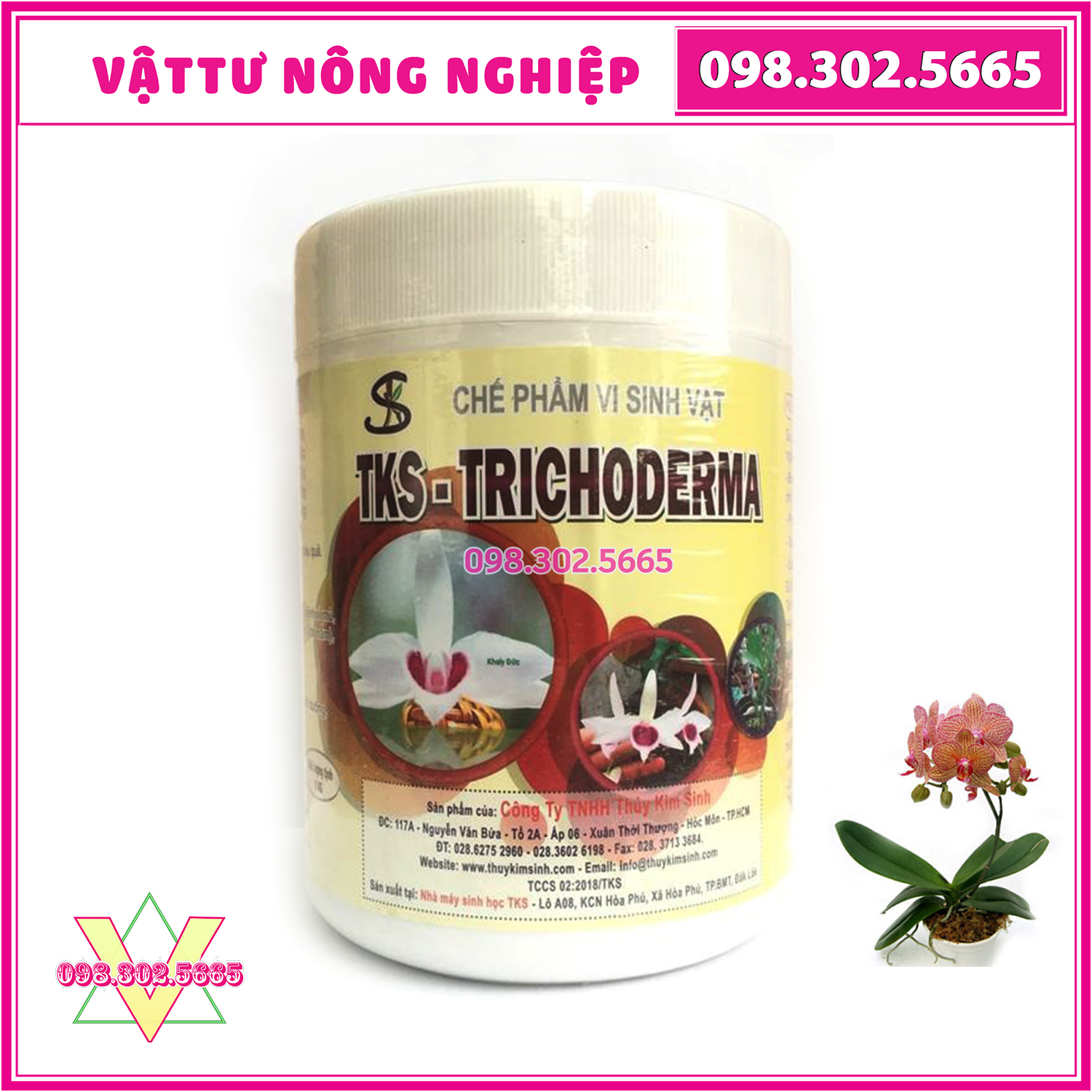 Chế phẩm nấm đối kháng nấm tks - trichoderma hộp 1kg chính hãng