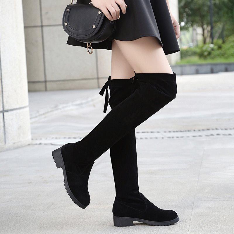 Boot đùi da lộn đến 3cm hot 2018-gcg16, hap1930