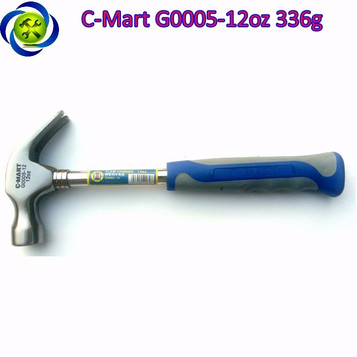 Búa nhổ đinh cán sắt c-mart g0005-12oz 336g