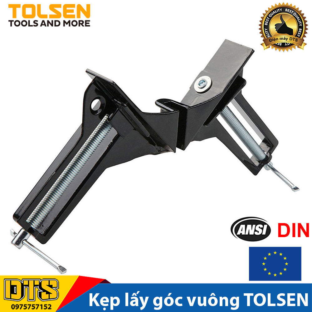 Kẹp lấy góc vuông, ê tô mini vuông góc 90 độ TOLSEN 3inch/ 75mm - Tiêu chuẩn xuất khẩu Châu Âu
