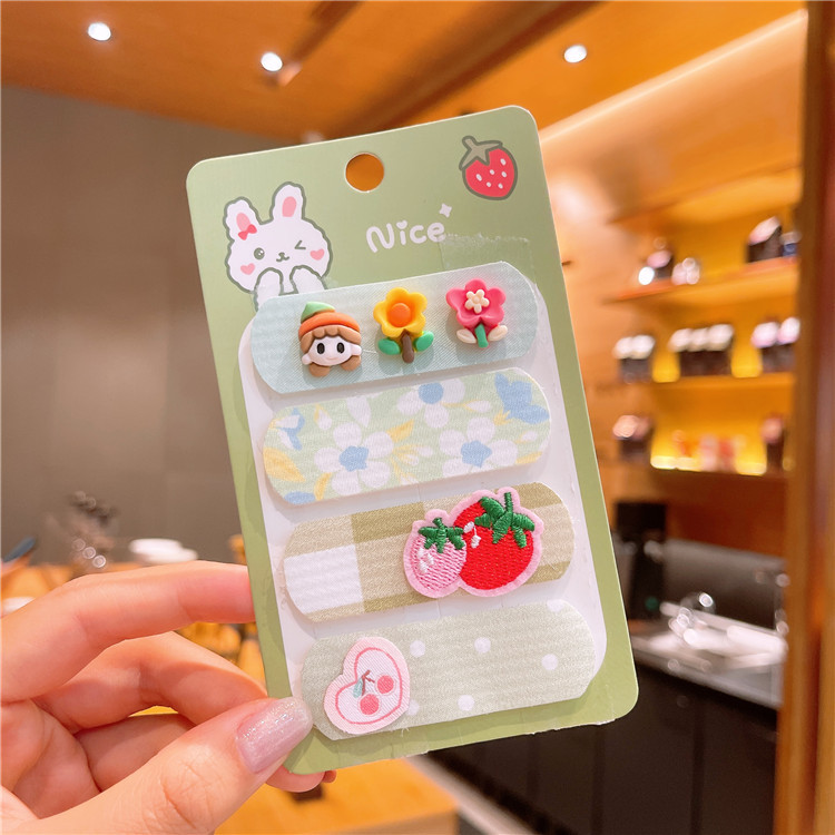 Set 4 Miếng Dán Tóc Mái Dễ Thương Cho Bé Gái bạn gái