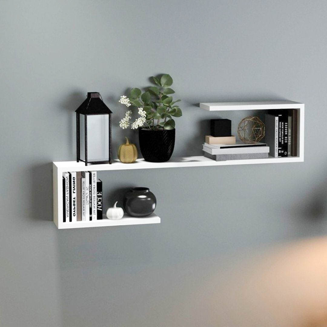 Kệ trang trí gỗ thiết kế mới lạ SMLIFE Webulas