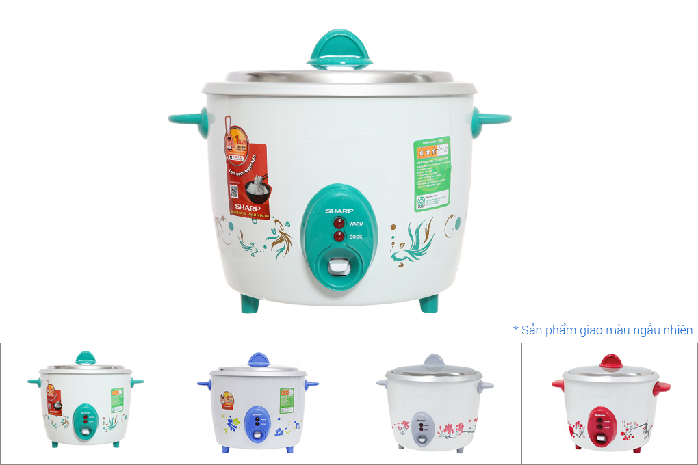 Nồi cơm điện Sharp 2.8 lít KSH-D28V - Màu ngẫu nhiên - GIAO TOÀN QUỐC
