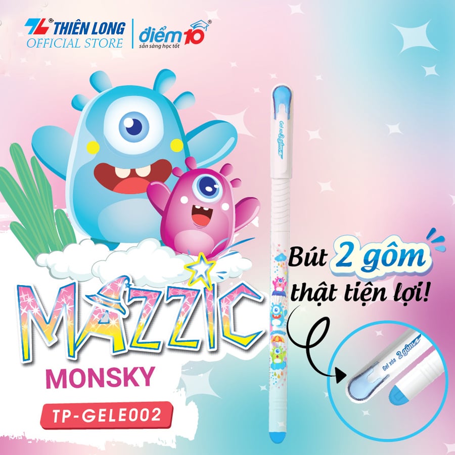COMBO Bút gel xóa được TP-GelE002 tím