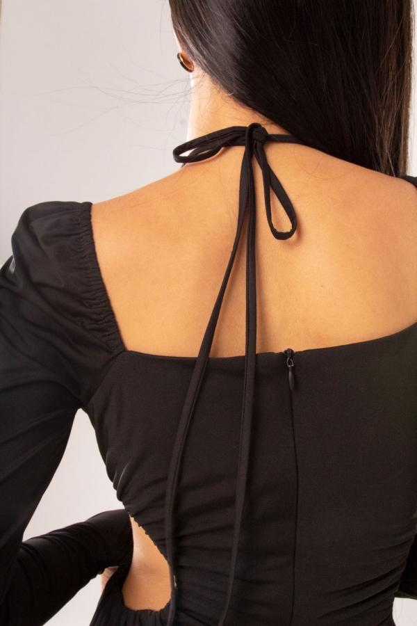 Đầm Midi Cách Điệu Vai Tory Daphale
