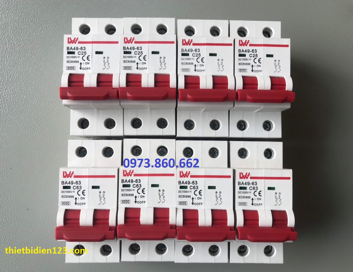 Aptomat DC 2P 4P 1000V - CB DC 1000V
