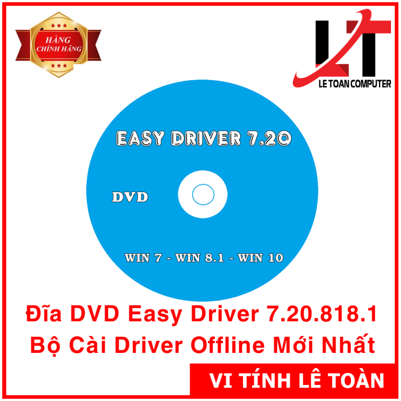 Bảng giá Đĩa DVD Easy Driver 7.20.818.1 – Bộ Cài Driver Offline Cho Kỹ Thuật Viên IT Phong Vũ